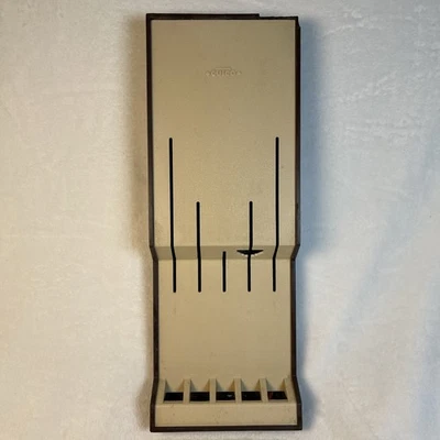 De Colección Cutco Soporte de Cuchillo de Montaje en Pared Beige Marrón Plástico 17" 5 Ranuras Bloque de Cuchillo Foto 1 de 4