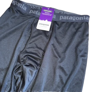 29A-Patagonia Capilene Midweight Baselayer Cap MW Bottoms Men's Sm Black Pan - Picture 1 of 6