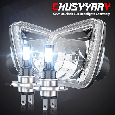 For International Harvester 9900 9200 9400i 4700 4800 7x6inch Led Halo Headlight - Image 1 of 4