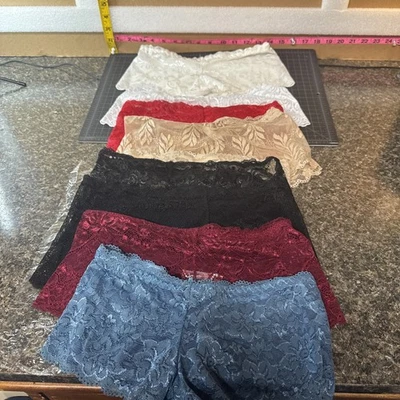 Paquete de 9 bragas cortas Chuns de encaje para mujer niño multicolor talla única talla S, XS Foto 1 de 4