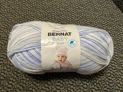 Bernat BABY SPORT Yarn LILAC BOUQUET Lavender Gray White Ombre, 9.8 oz. - Image 1 of 4