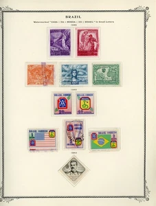 BRAZIL Selections on Scott Specialty Album Page Lot #10 - SEE SCAN - $$$ - Picture 1 of 1