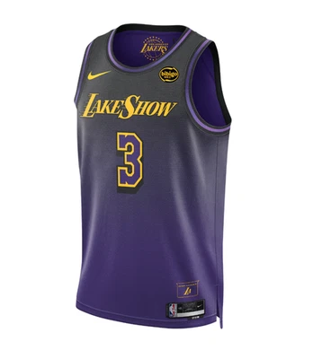 Camiseta Swingman Youth C225 $100 Nike NBA LA Lakers #3 Anthony Davis City GG nova com etiquetas - Imagem 1 de 2