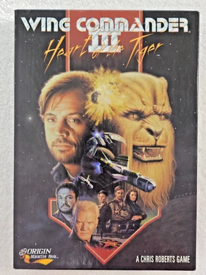 Wing Commander III Heart of the Tiger (PC, 1994) Big Box 4-Disc CIB + Extras - Image 1 of 4