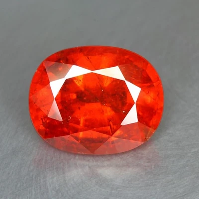 9.80 CT HUGE 13X10 MM UNHEATED NATURAL FANTA ORANGE SPESSARTITE GARNET GEMSTONE - Image 1 of 3