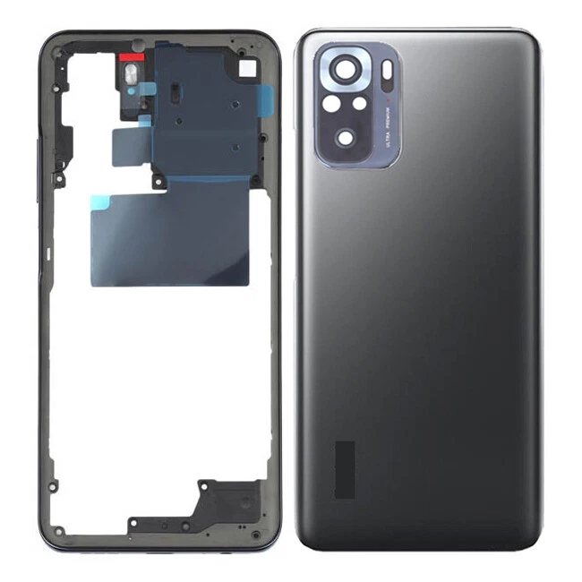 AAA Middle Frame+Back Cover+Camera Lens For Xiaomi Redmi Note 10 4G / Note 10S - Image 1 of 3