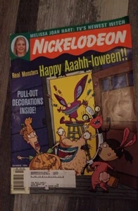 Rare Aaahh Real Monsters Halloween 1990's Nickelodeon Magazine D-1 - Picture 1 of 8