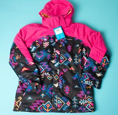 NEW  YOUTH XL Columbia Bugaboo II Fleece Interchange Jacket PINK Black 3 IN 1 Foto 1 de 4