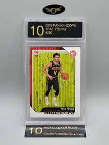 2018 Panini Hoops Atlanta Hawks TRAE YOUNG #250 rookie RC graded mint LRG 10 - Picture 1 of 2