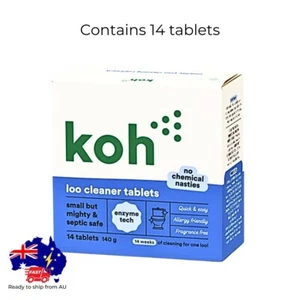 Koh Loo Cleaner Tabs Toilet Foaming Tablets Cistern Bowl Flush Bleach Cleaning - Picture 1 of 1