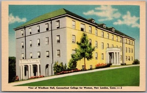 Postcard New London Connecticut College for Women View of Windham Hall - Bild 1 von 2