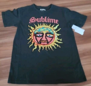 NWT youth L 14/16 Sublime sun band graphic tee shirt top soft dark gray - Picture 1 of 4
