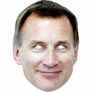 Jeremy Hunt V2 Politician Celebrity Card Face Mask - Ready To Wear - Fancy Dress