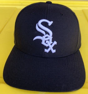 Vintage Chicago White Sox Twins Enterprise Plain Logo Snapback Hat Cap Wool MLB - Picture 1 of 8