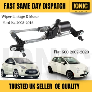 Ford Ka Fiat 500 Front Wiper Motor Linkage Assembly 51787566 2008-On - Picture 1 of 12