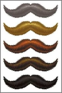 StacheTats THE NATURAL Mustache Tattoo Temporary Man Face Tattoos Tatoo  - Picture 1 of 2
