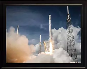 Rocket Launch SpaceX Poster Print Picture or Framed Wall Art - Christian Gifts - Picture 1 of 15