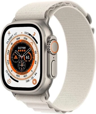 Apple Watch Ultra Cellular 49mm Titanium Case with Beige Alpine Loop Certified - Image 1 of 4