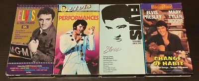 Elvis Presley VHS Lot Of 4: In Hollywood, The Lost Performances, Change Of…. Foto 1 de 4