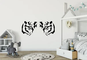Tiger Eyes And Face Vinyl Wall Art Decal Sticker Home Decor Crafts A80 - Picture 1 of 11