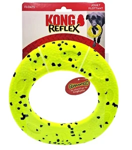 KONG Reflex Flyer M/L 9" Tough Flexible Floating Dog Fetch Toy - Picture 1 of 11