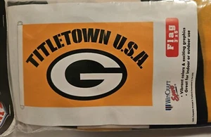 Green Bay Packer NFL Football 3' X 5' Banner Flag Title Town Wincraft New - Picture 1 of 2