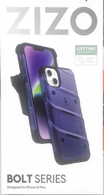 Funda con perno ZIZO de vidrio templado, soporte incorporado para iPhone 14 Plus 6.7 Foto 1 de 3