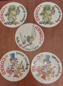 5 ADESIVI FIABA PINOCCHIO CONAD PUBBLICITARIO - Picture 1 of 1