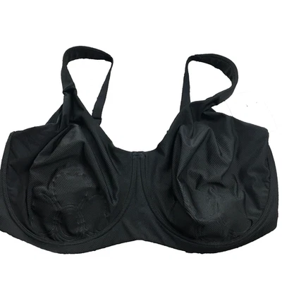 Comfort Choice Womens the Petal Boost Bra Sz 48DDD Black Adjustable Strap NWT - Image 1 of 4
