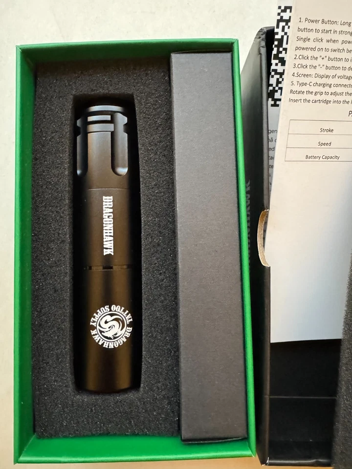 Tatuaje Dragonhawk WQP-213-5 - NUEVO EN CAJA Foto 1 de 3