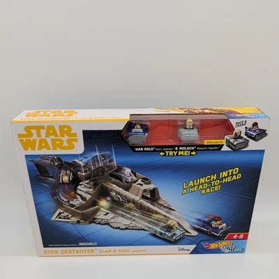 Star Wars Hot Wheels Battle Rollers Star Destroyer Slam & Race Launcher Han Solo - Image 1 of 4