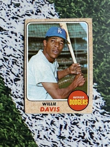 1968 Topps Baseball Willie Davis #208 EX condizioni spedizione basso costo - Foto 1 di 2