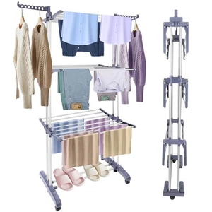 Clothes Drying Rack Foldable Drying Rack Clothing,Oversize 4 Tier(70" High) C... - Picture 1 of 7