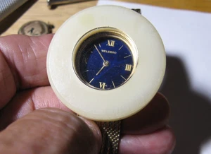 60er Jahre Mod große Acryl Lünette, Uhr funktioniert nicht repariert - Bild 1 von 13
