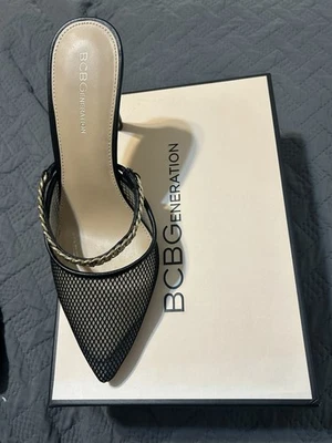 I.N.C. Hebilla de estrás con correa en T negra International Concepts para mujer Foto 1 de 4