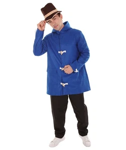 Adult Men's London Bear Celebrity Movie Costume, Blue Halloween Costume - Picture 1 of 7