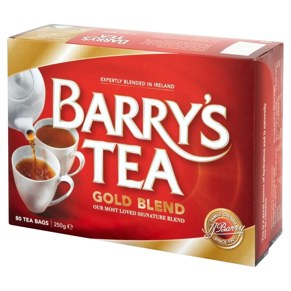Barry's Tea, mezcla dorada, 80 bolsitas de té (paquete de 4) 80 unidades  Foto 1 de 1