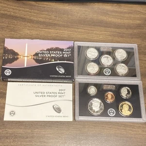 2017-S U.S. Mint 90% Silver Proof Set 10 Coins OGP w/ Box & COA ~ Pristine ~ - Picture 1 of 7