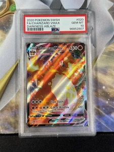 Pokemon TCG Charizard VMAX Darkness Ablaze Card 020/189 PSA 10 - Picture 1 of 1