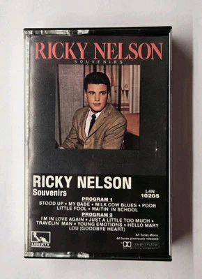 Souvenirs Ricky Nelson (Cassette, 1983, Liberty Records L4N-10205) - Image 1 of 4