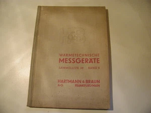Katalog H & B Wärmetechnische Messgeräte 1939 - Picture 1 of 2