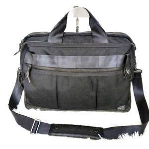 PORTER HEAT Shoulder Bag Black Nylon Yoshida Japan Crossbody Rare Used - Picture 1 of 8