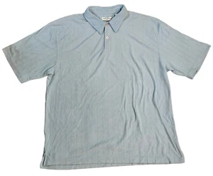 Vintage Chereskin Terry Polo Shirt Mens XL Blue Short Sleeve Soft Retro 90s Y2K - Picture 1 of 7