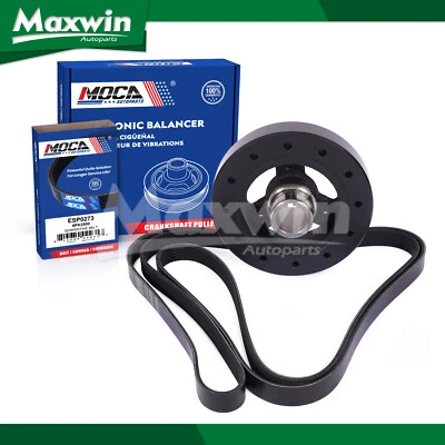 Harmonic Balancer Serpentine Belt Fit 94-95 Chevrolet & GMC C/K1500 C/K2500 V8 - Image 1 of 4