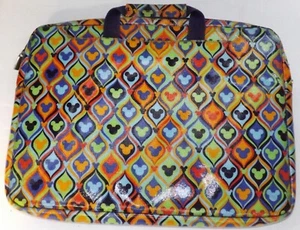 Disney Laptop Bag Tablet Case Mickey Mouse Multicolor Print - Picture 1 of 11