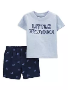Conjunto de 2 piezas Child of Mine bebé niño "Lil Bro" talla 12 meses - Imagen 1 de 3