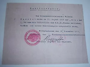 MARINA ALEMANA - Cruz de Hierro 1 Primera Guerra Mundial 2da Clase, Certificado de Premio. Buscador de minas. (Copia) - Imagen 1 de 2