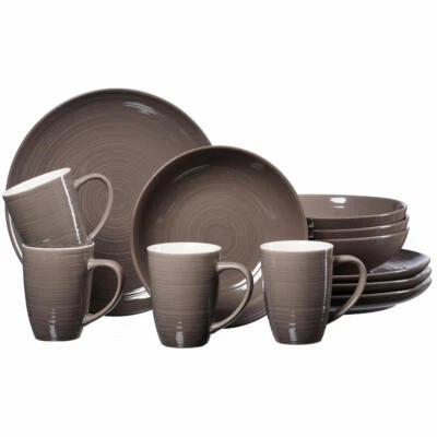 Ritzenhoff & Breker combination set Suomi 12-piece combination service dinnerware set service taupe - Image 1 of 3