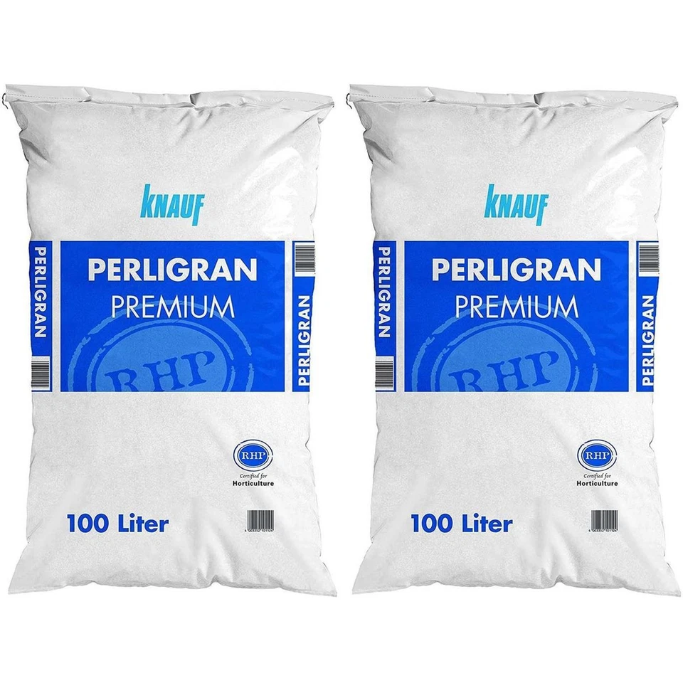 Perligran Premium Knauf Perlite Grow Substratverbesserer Pflanzzusatz 2-6mm 200L - Bild 1 von 4