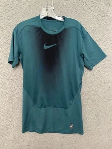 Nike Pro Combat Mens shirt Size XL Dri-Fit Compression Green Short Sleeve - Picture 1 of 5